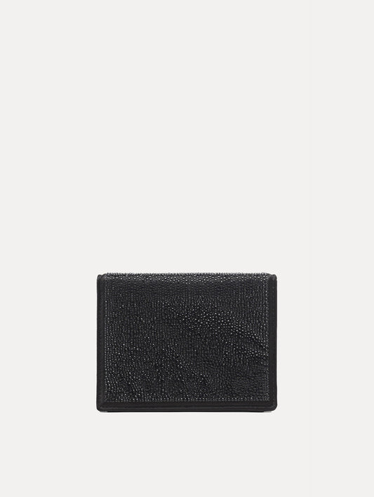 Crystal Pavé Mini TRO Bag in Black Back View