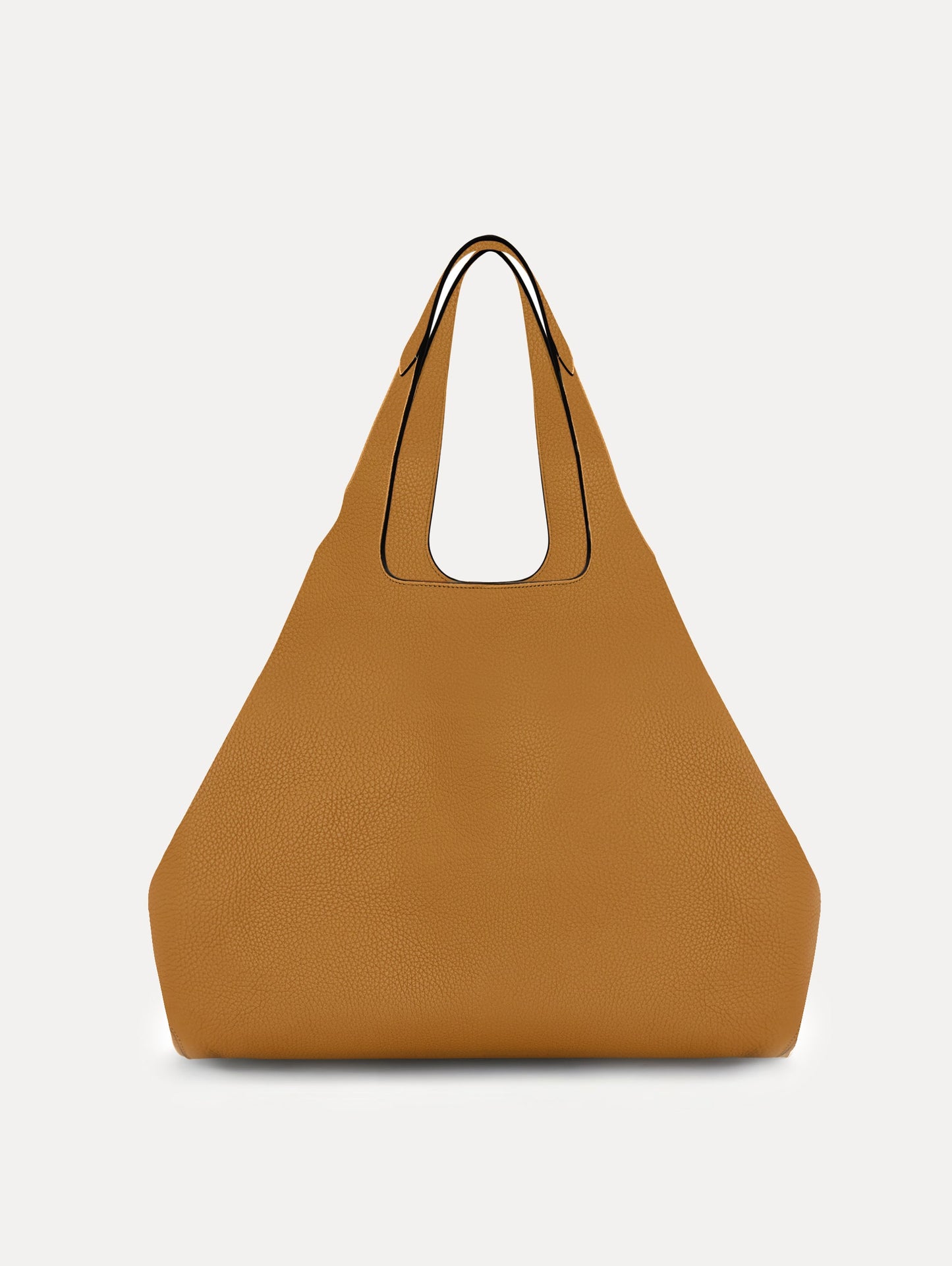 The Topaz Leather "tote" in Honey Back View