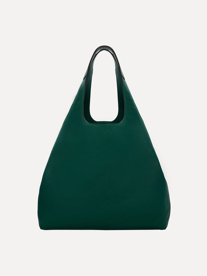 The Topaz Tote in Green Front View