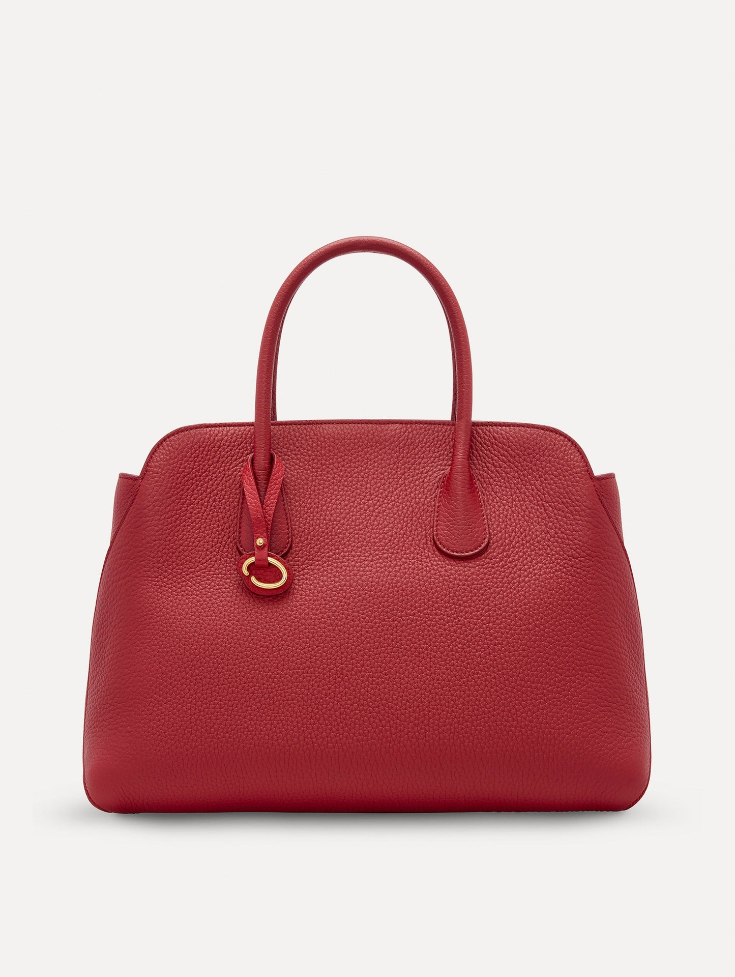 The Ivy bag in Scarlet, Front View with no shoulder strap showing.