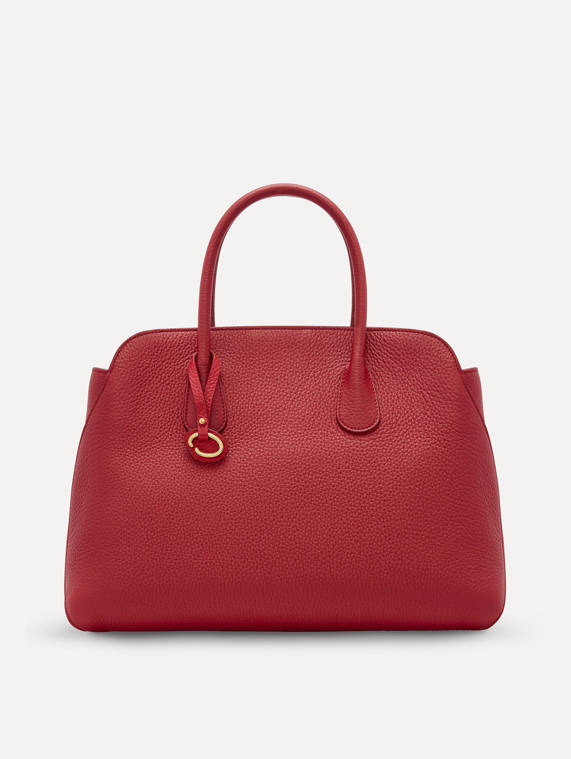 The Ivy bag in Scarlet, Front View with no shoulder strap showing.