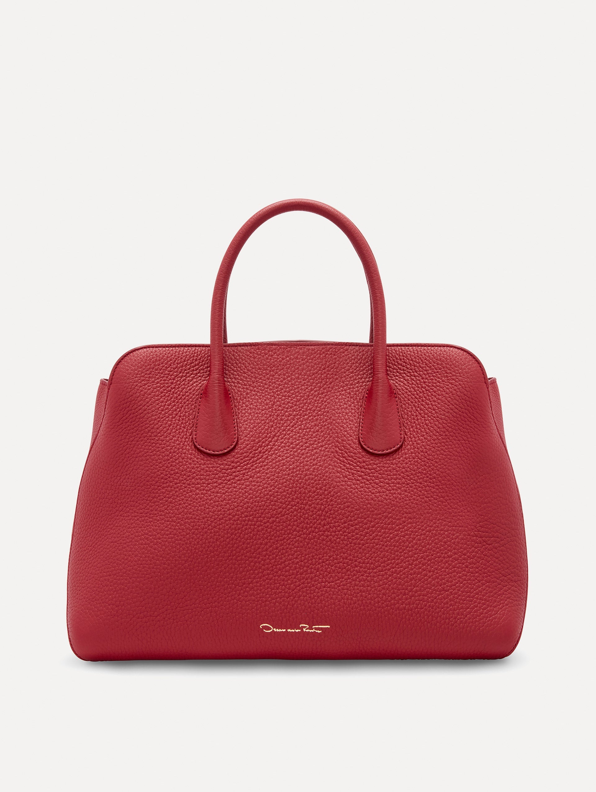 The Ivy bag in Scarlet, Back View with no shoulder strap showing.