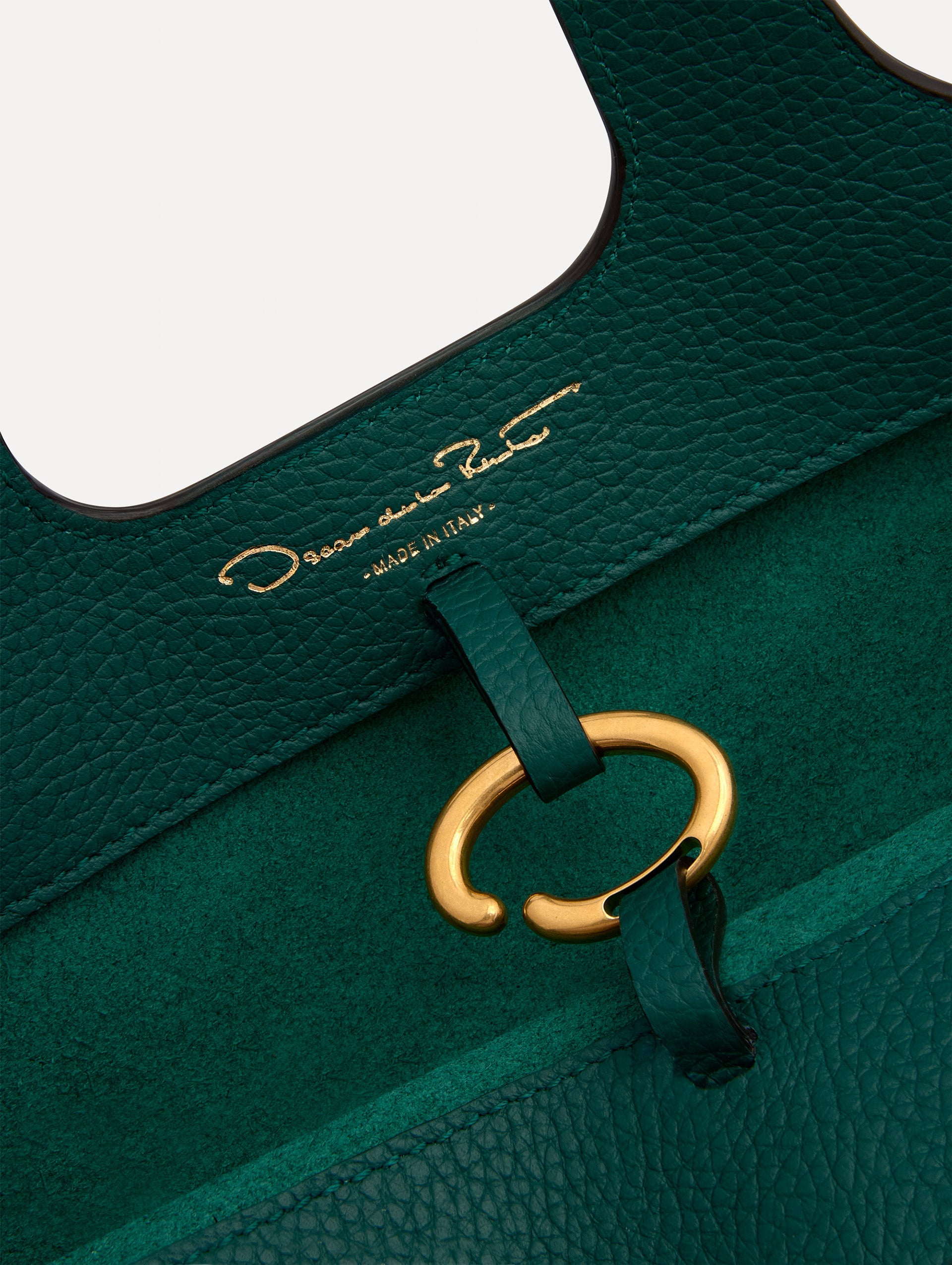 The Mini Topaz in Green O Clasp Inside Zoom View