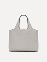 The Mini Topaz Tote in Pearl Grey Front View