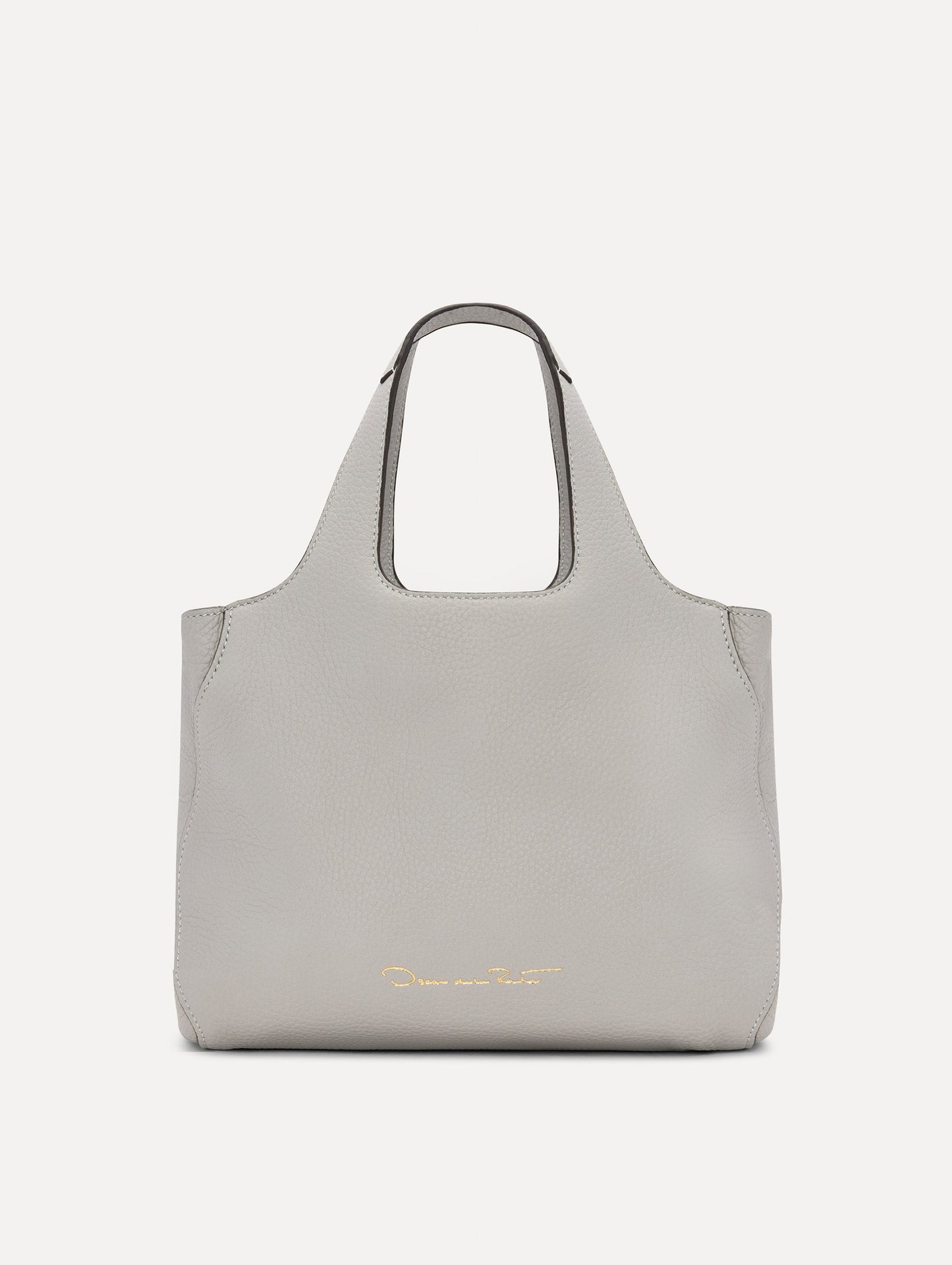 The Mini Topaz Tote in Pearl Grey Back View