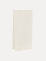 Wool-Blend Ivory Shawl Front View