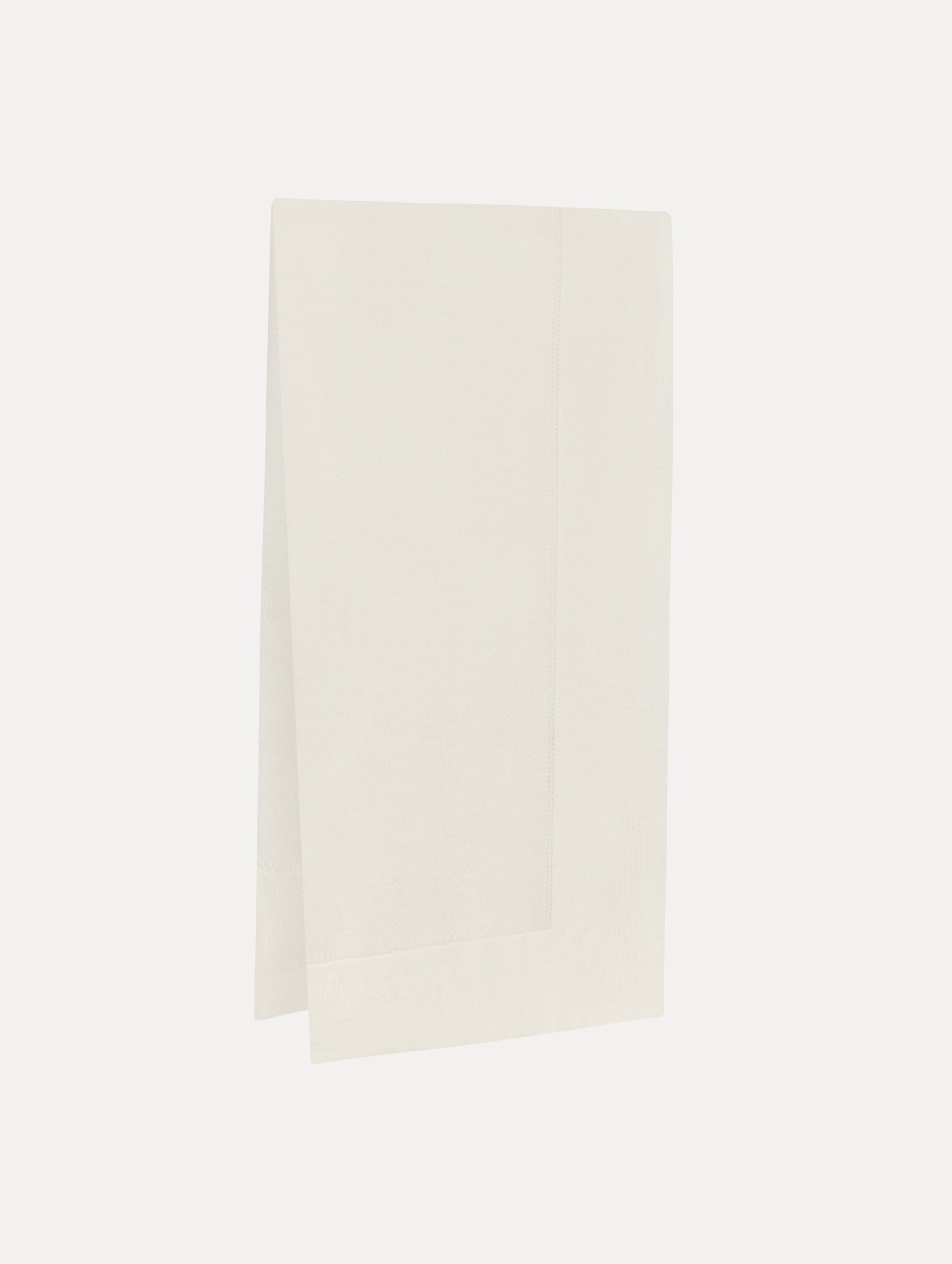 Wool-Blend Ivory Shawl Front View