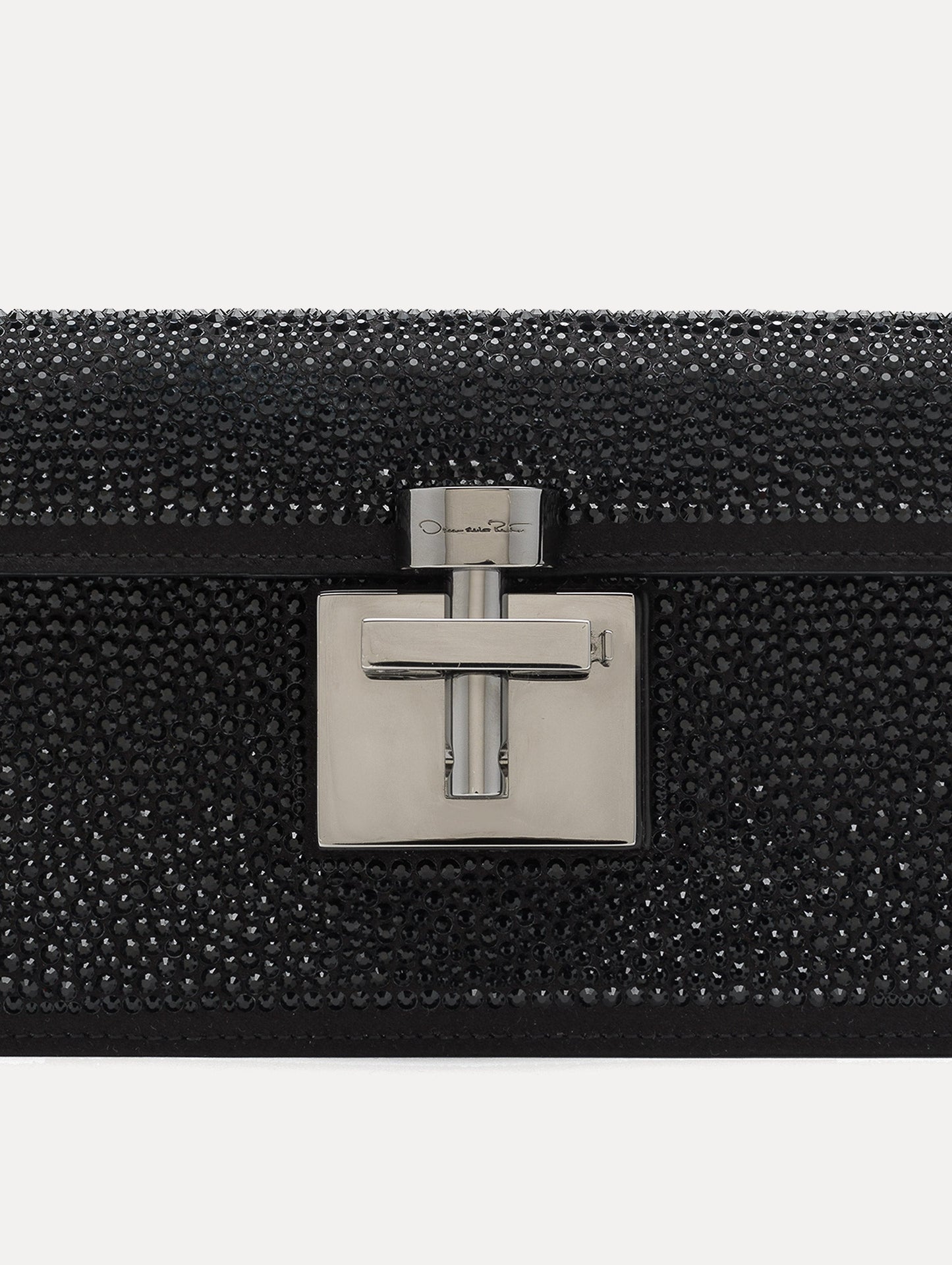 Black Crystal Pavé Alibi Clutch Zoom View