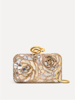 Geometric Sequin Rosette Knot Minaudière