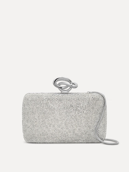 Crystal Pavé Knot Minaudière