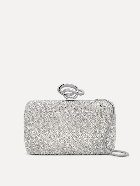 Crystal Pavé Knot Minaudière