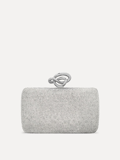 Crystal Pavé Knot Minaudière