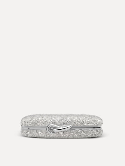 Crystal Pavé Knot Minaudière