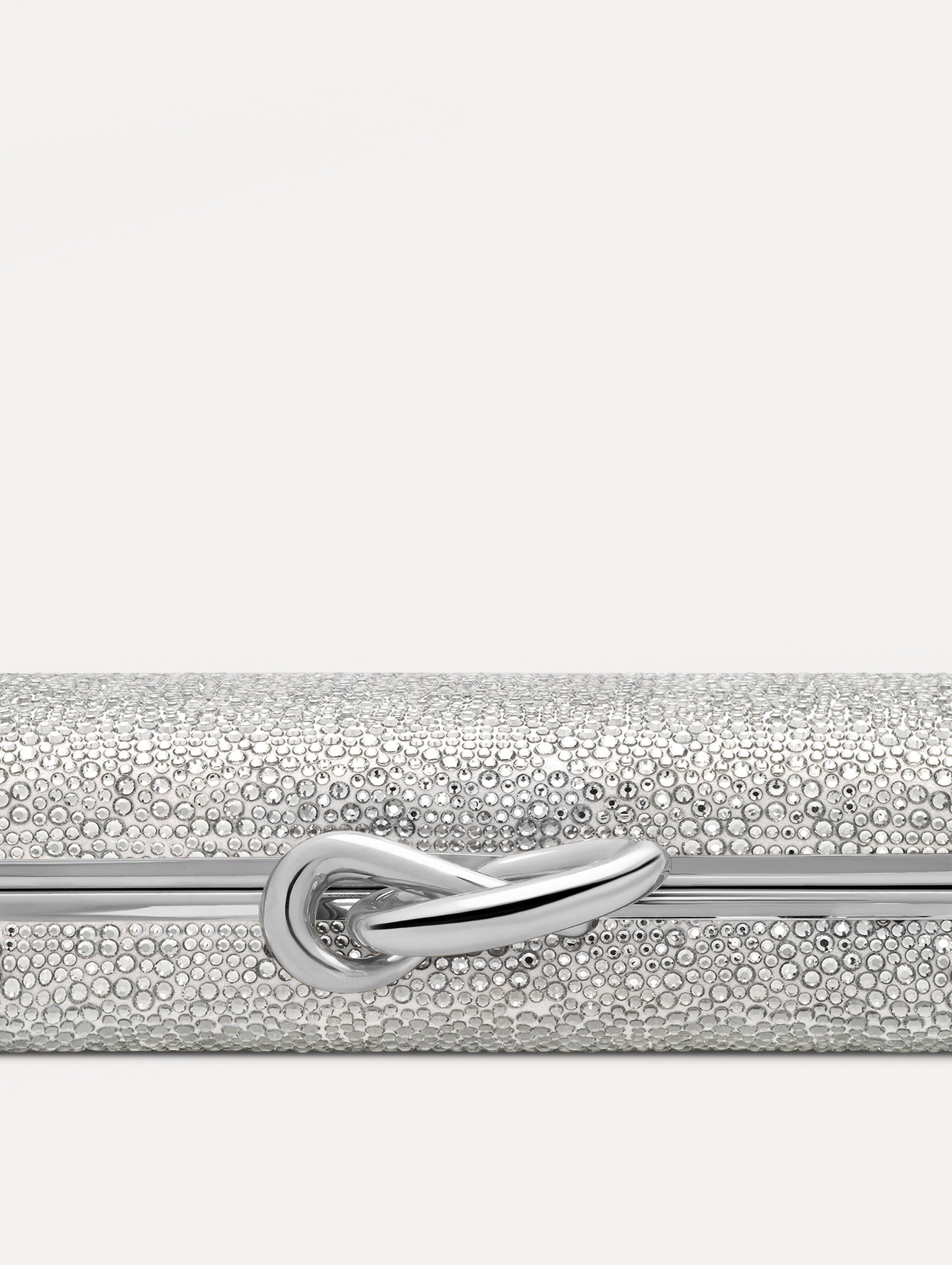 Crystal Pavé Knot Minaudière