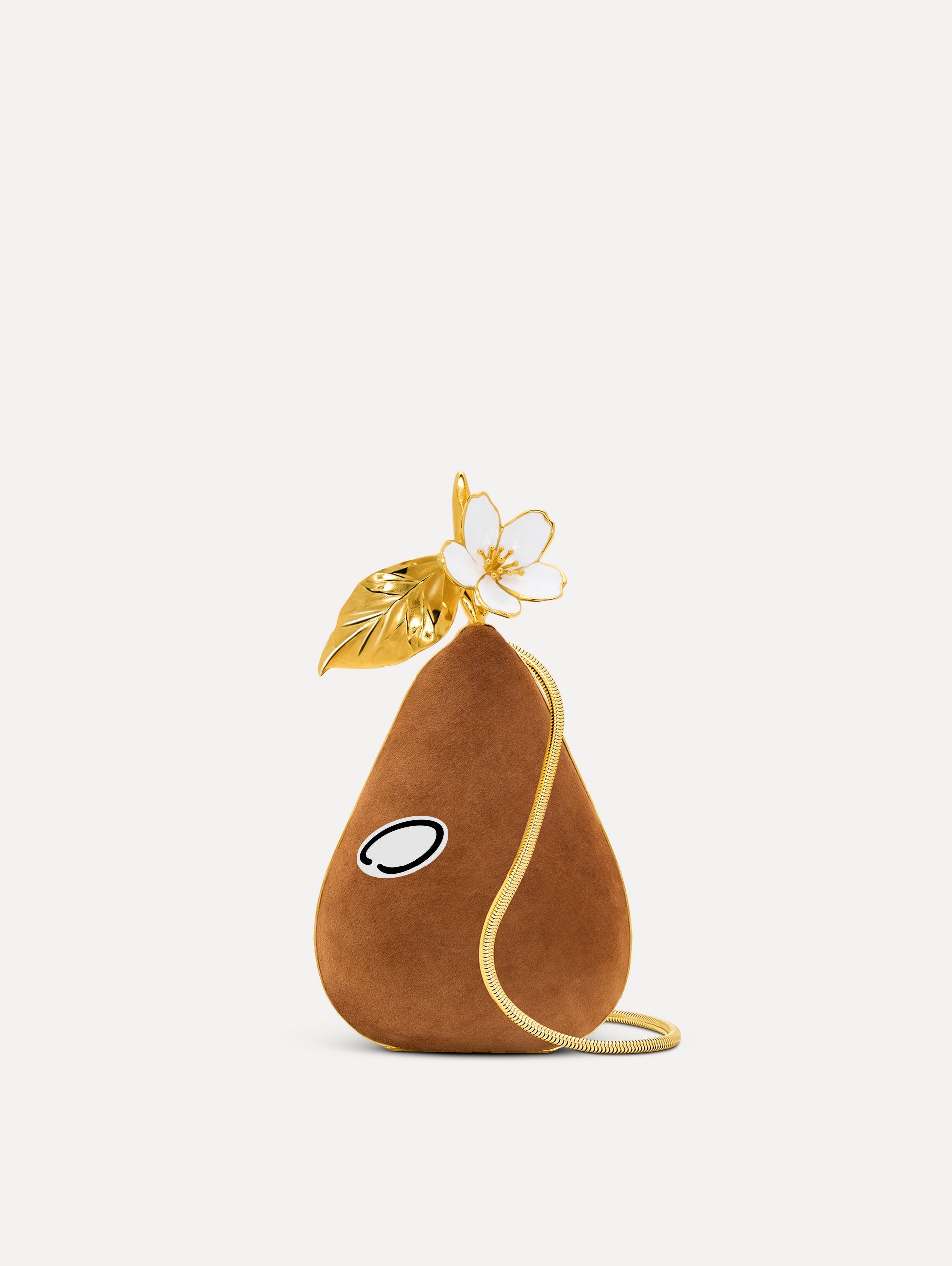 Pear Minaudière in Suede