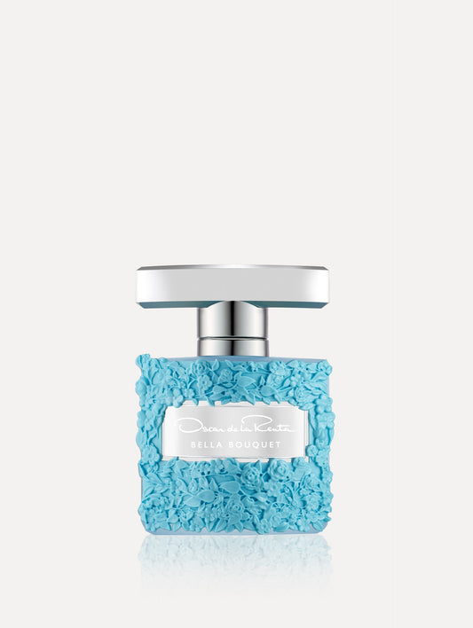 Oscar Blue Rose Texture Bella Boquet Perfume Bottle Front View