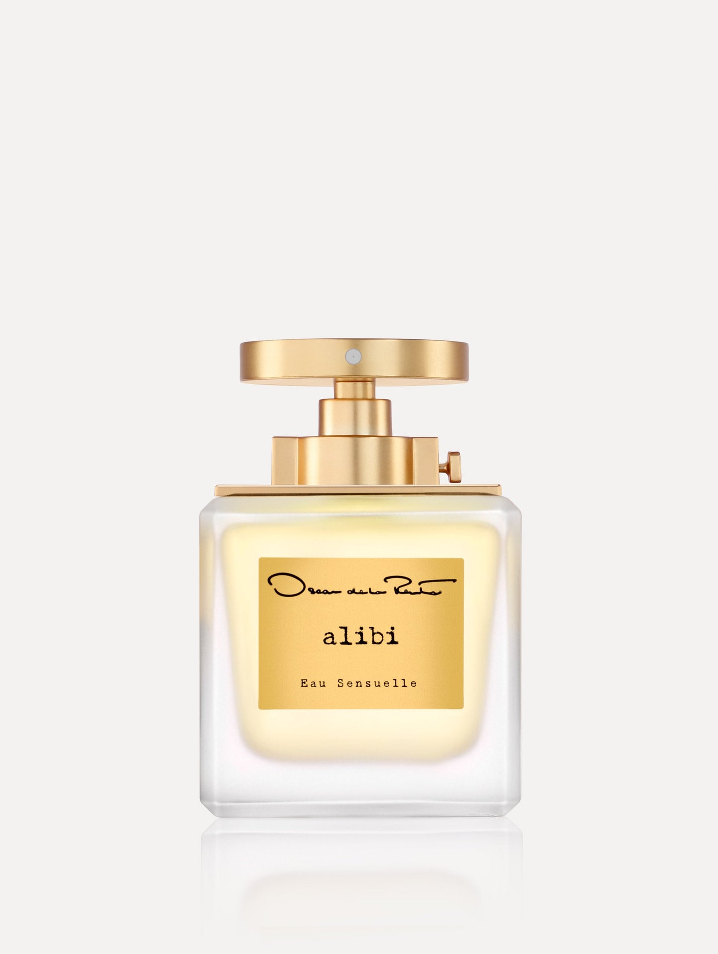 Oscar Alibi Yellow Perfume Bottle Front View