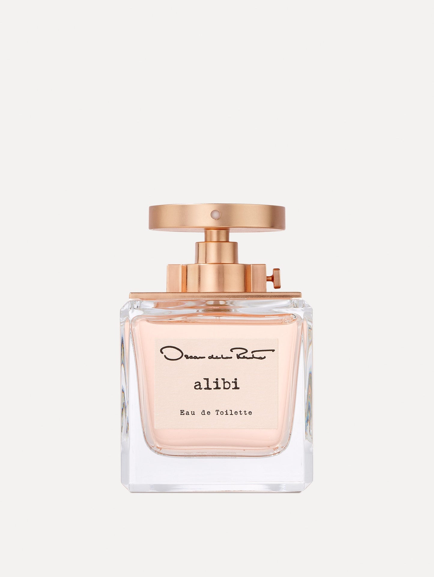 Oscar Alibi Pink Perfume Bottle Front View