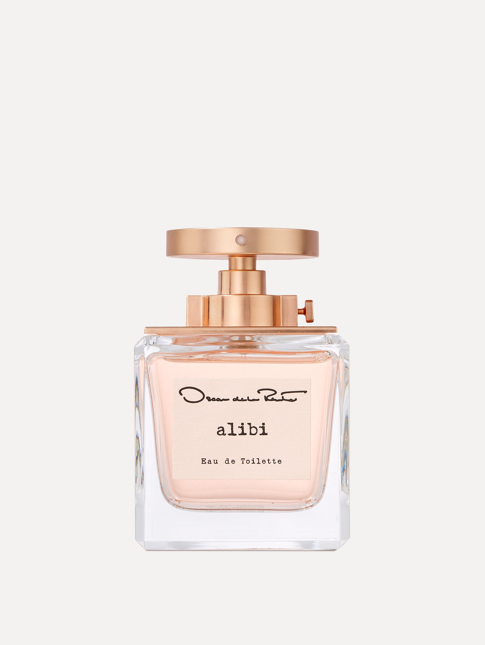 Oscar Alibi Pink Perfume Bottle Front View
