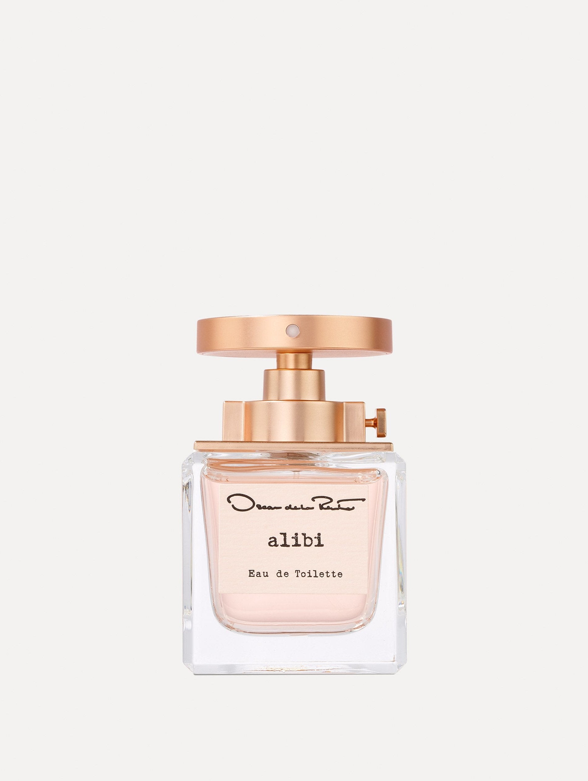 Oscar Alibi Pink Perfume Bottle Front View