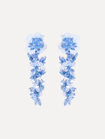 Sequin Flower Clip-On Earrings