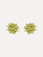 The Firework Clip-On Earrings in Green.