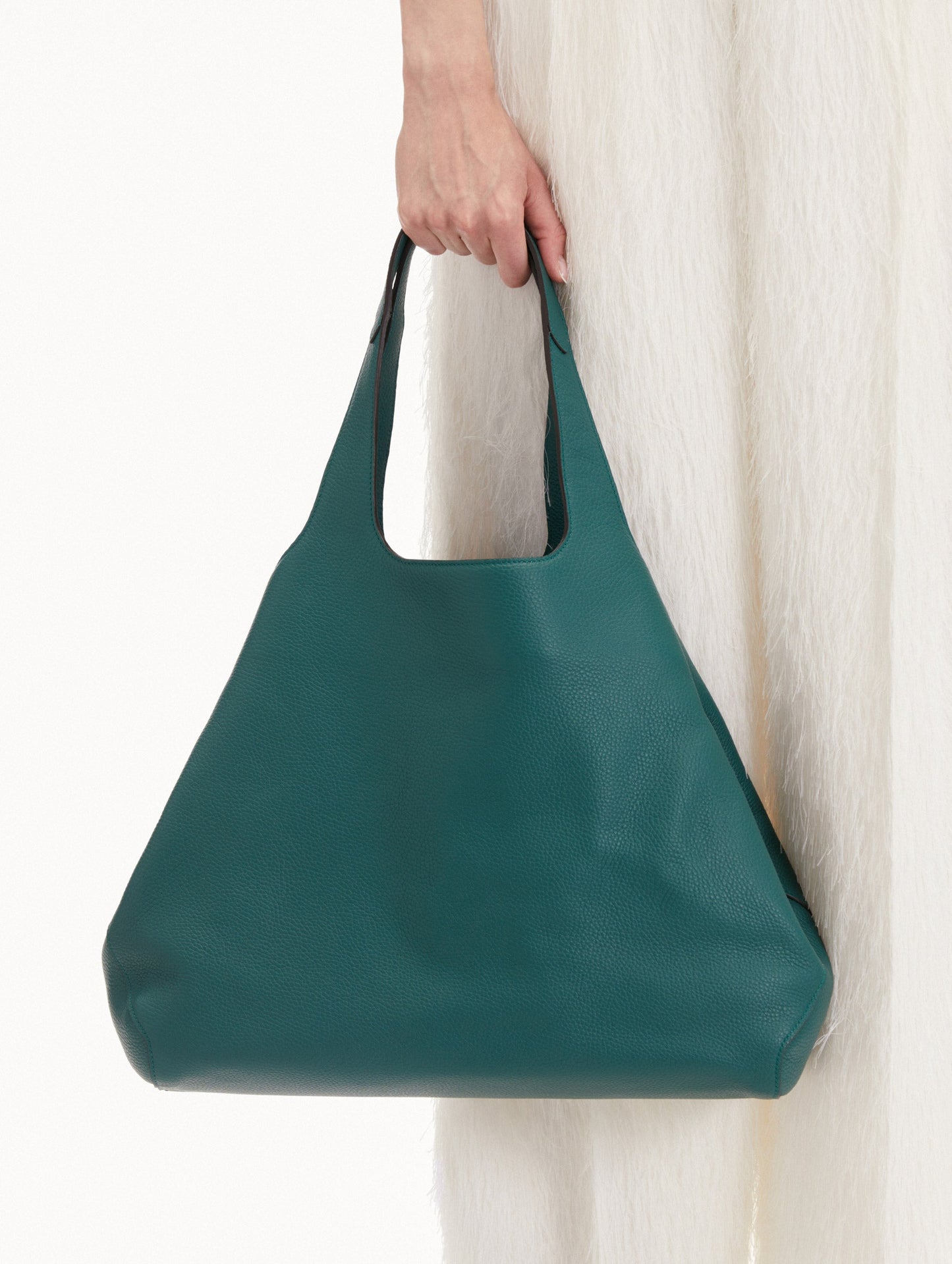 The Topaz Tote in Green Front View