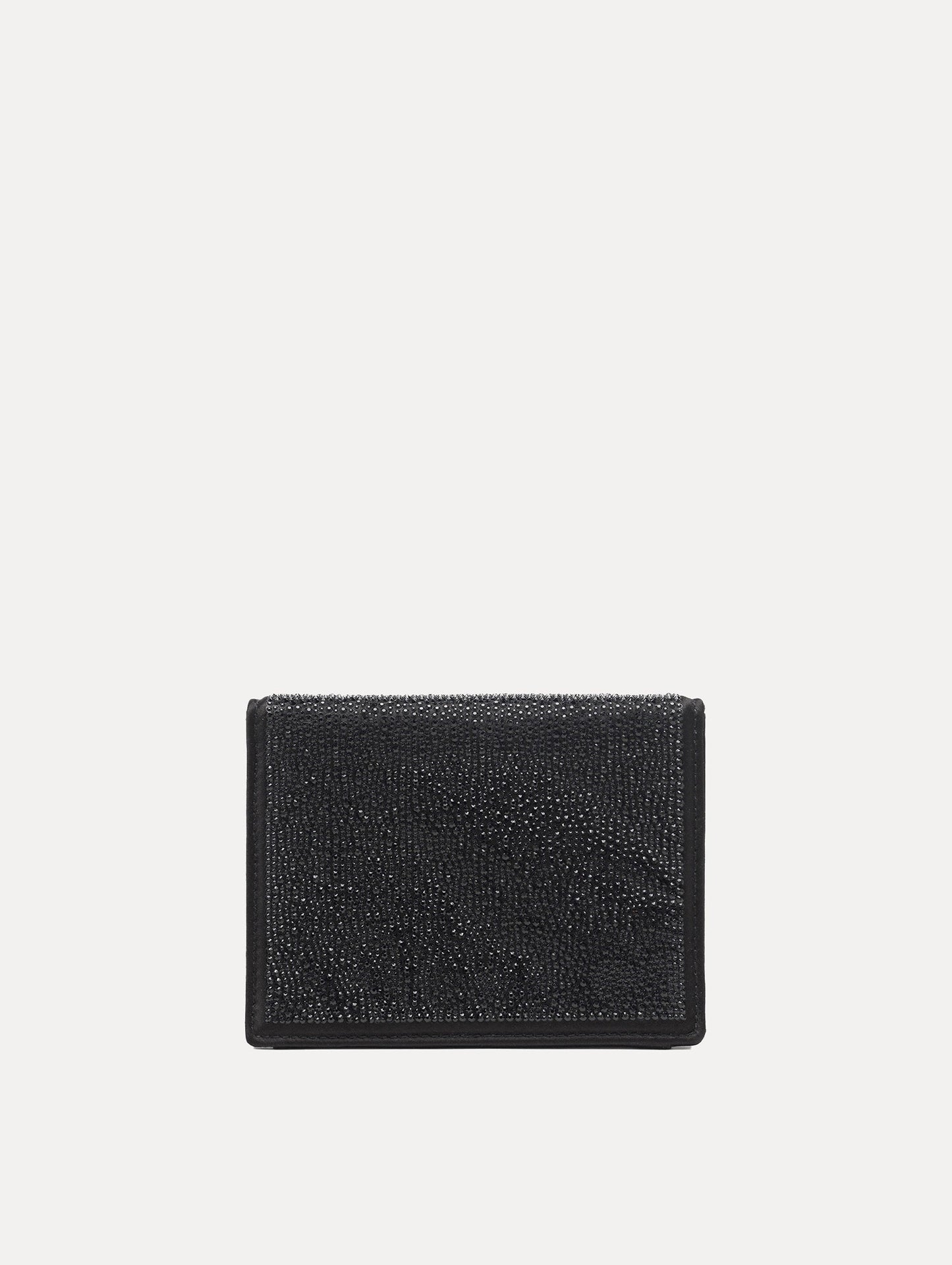Crystal Pavé Mini TRO Bag in Black Back View
