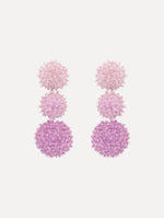 Ombré Pompom Drop Clip-On Earrings