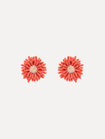Pompom Flower Earrings