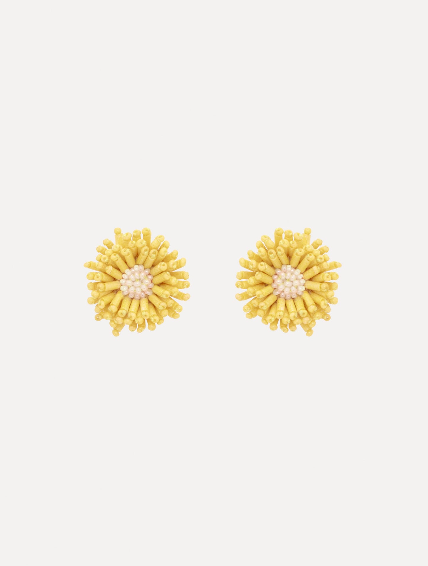 Pompom Flower Earrings