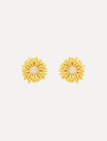 Pompom Flower Earrings