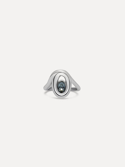 Looped Oval Ring Front View