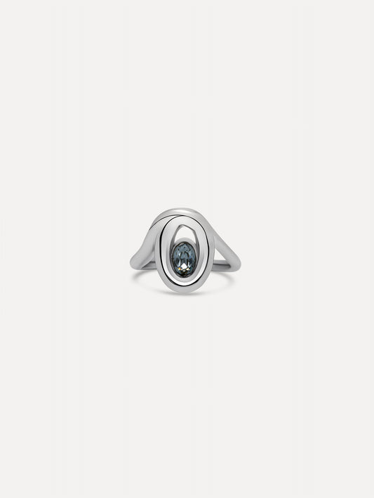 Looped Oval Ring Front View