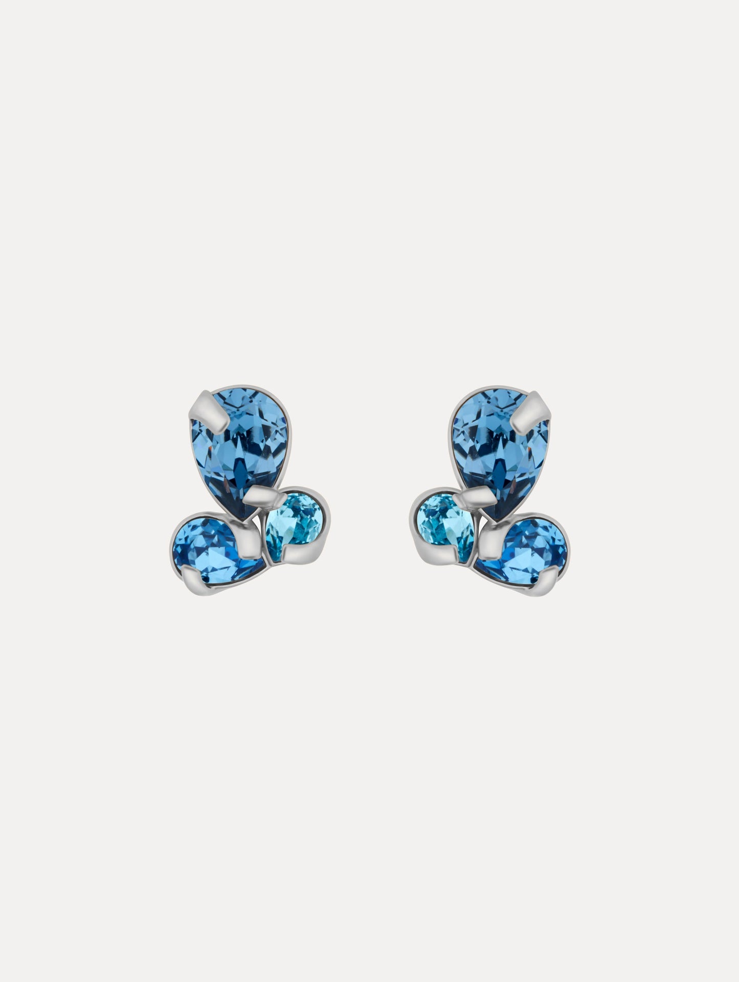 Pear-Cut Cluster Earrings