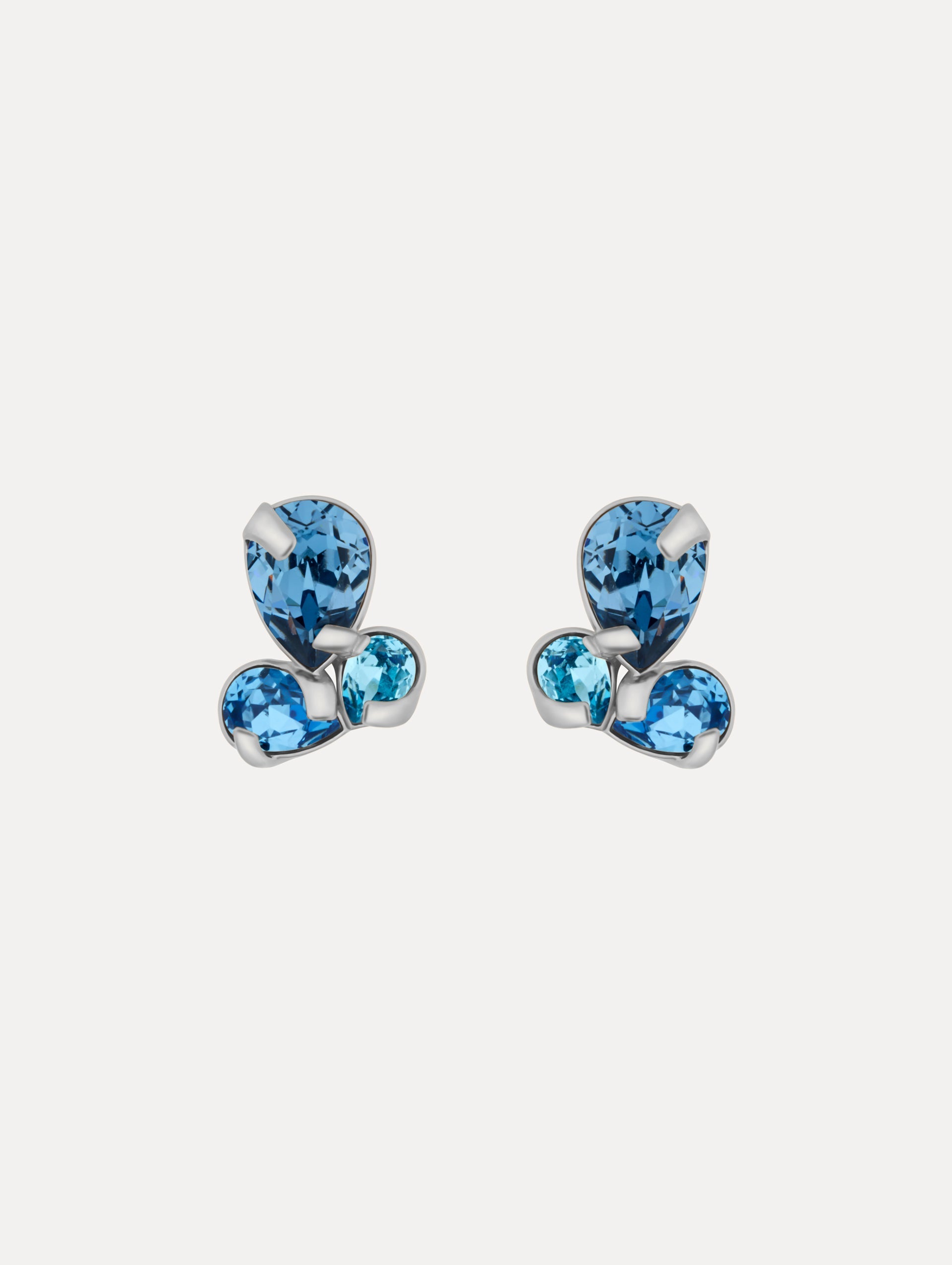 Pear-Cut Cluster Earrings