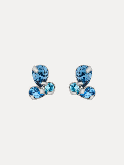 Pear-Cut Cluster Earrings