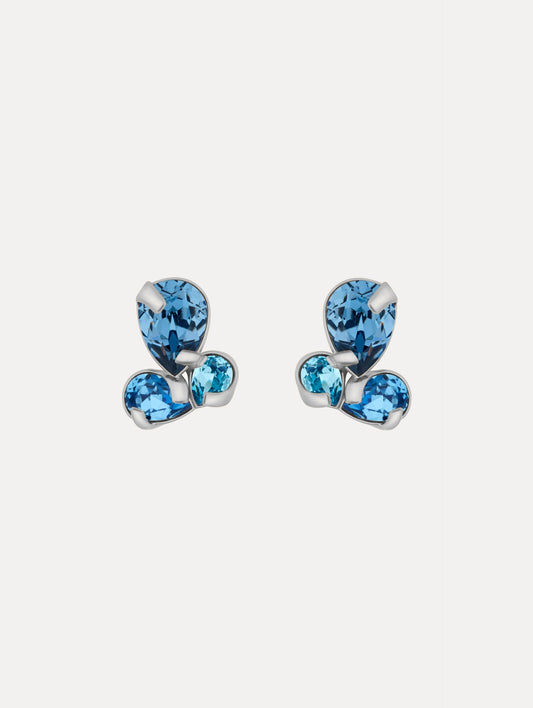 Pear-Cut Cluster Earrings