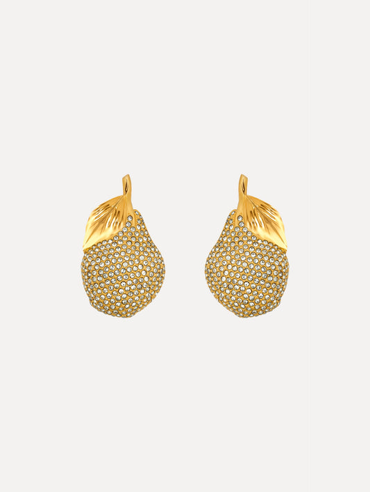 Pavé Pear Earrings